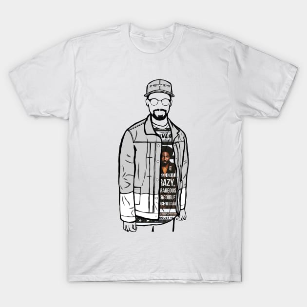 Spike Lee (Blackkklansman) Portrait T-Shirt by Youre-So-Punny